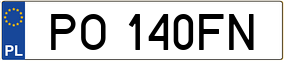 Truck License Plate
